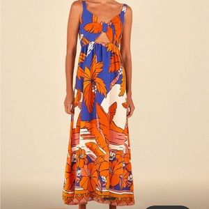 Farm Rio cut out dress